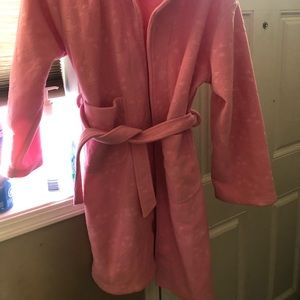 Pink Terry house coat - embossed with lovely heart